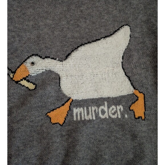 Aelfric Eden Murder Killer Duck Knit Sweater Mens Adult Size Medium / Large - Picture 5 of 9